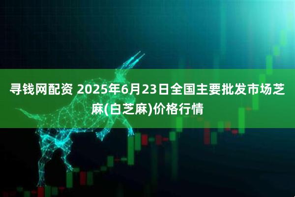 寻钱网配资 2025年6月23日全国主要批发市场芝麻(白芝麻)价格行情