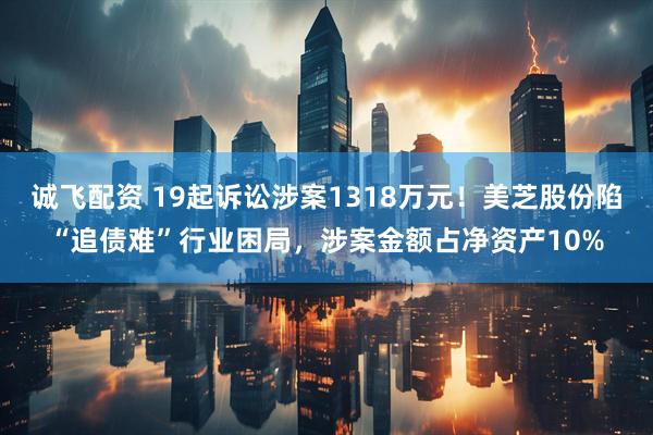 诚飞配资 19起诉讼涉案1318万元！美芝股份陷“追债难”行业困局，涉案金额占净资产10%